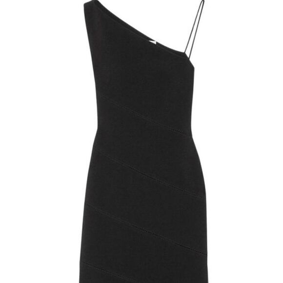 $875 NWOT Dion Lee Bonded Crepe Bustier Asymmetrical Hem Dress in‎ Black Size 6 - Picture 8 of 16